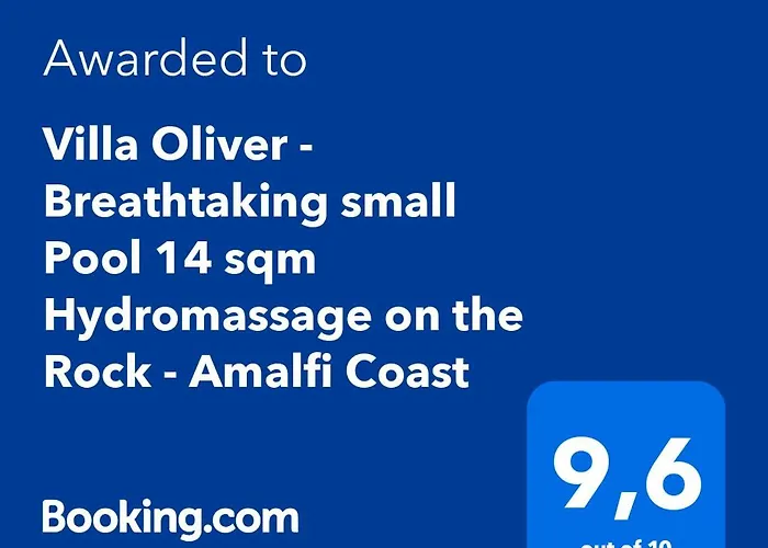 Oliver - Breathtaking Small Pool 14 Sqm Hydromassage On The Rock - Coast Villa Amalfi