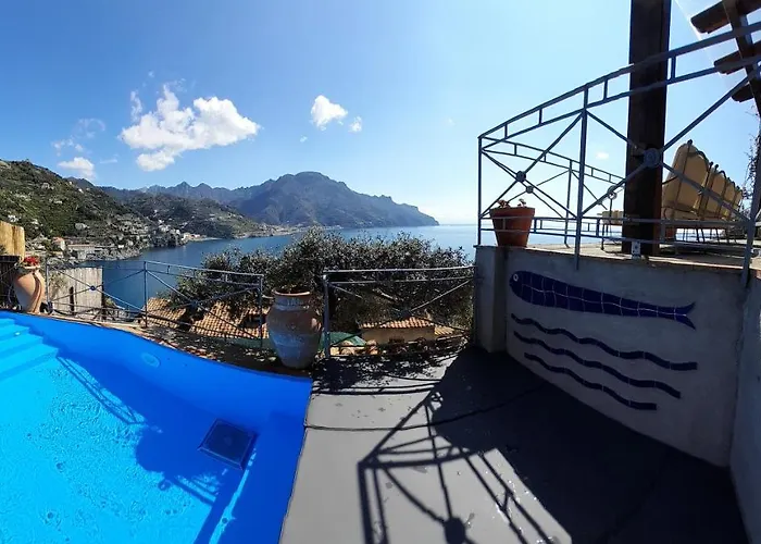 Oliver - Breathtaking Small Pool 14 Sqm Hydromassage On The Rock - Coast * Amalfi